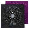 12 Constellations Tarot Card Tablecloth Velvet Divination Altar Cloth