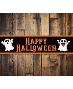 Happy Halloween Ghost Sign