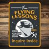 Free Flying Lessons Witch Sign