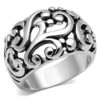 3W052 Rhodium Brass Ring