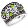 51411 Antique Tone 925 Sterling Silver Ring with