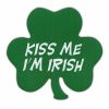 Magnet, Kiss Me I'm Irish Clover, 5.25" x 5.25"