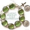 Irish Blessing Silver-Plated Charm Bracelet with Celtic Rose Design