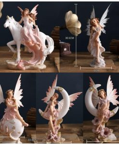 Beautiful Angel, Home Decoration, Figurine Miniature, Flower