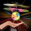 Flying Ball Drone Helicopter Crystal Ball LED Aircraft with Limit