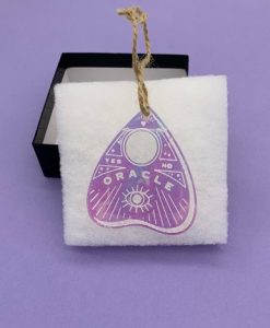 Christmas/Yule Iridescent Planchet or Crystal Ball Ornament