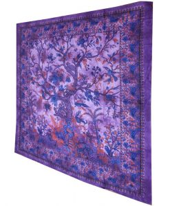 Purple Tree of Life Tapestry Colorful Wall Decor