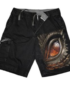 DRAGON EYE - Vintage Cargo Shorts Black