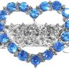 Heart Hair Barrette Blue