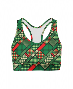 St. Patrick's Patchwork Sports Bra