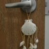 White Irish Seashell Hanger Beach Decor