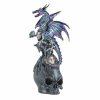 Mystical Dragon and Skull Figurine