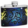 4oz Dueling Dragons Hip Flask
