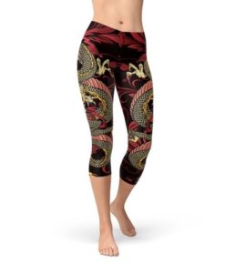 Womens Dragon Capri Leggings