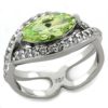 Rhodium 925 Sterling Silver Ring with AAA
