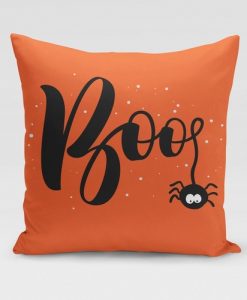 Boo Spider Pillow Cover