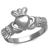 TK2094 - High polished (no plating) Stainless Steel Ring with Top