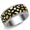 TK2238 - Two-Tone IP Gold (Ion Plating) Stainless Steel Ring