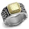 TK2509 - Two-Tone IP Gold (Ion Plating) Stainless Steel Ring