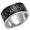 TK2922 - High polished (no plating) Stainless Steel Ring with Epoxy