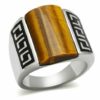 TK328 - High polished (no plating) Stainless Steel Ring