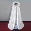 Plus Fleece Wedding Bridal Cape Velvet Warm Long Winter Poncho Womens