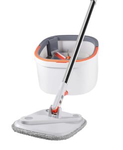 Effortless 360° Microfiber Mop with Water-Separation Bucket – No-Handwash Floor Cleaner