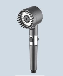 High-Pressure 3-Mode Adjustable Shower Head with Water-Saving Filter - Portable Bathroom Accessory