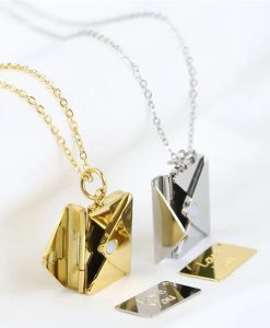 Love Letter Envelope Pendant Necklace