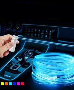 USB RGB LED Strip - Versatile Neon Car Interior Lighting