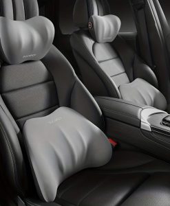 Memory Foam Car Seat Lumbar and Headrest Support Pillow