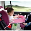 Kid's Foldable Travel Tray - Activity & Play Car Seat Organizer with Device Holder