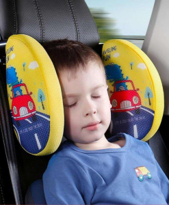 Adjustable Car Seat Neck Pillow - Comfortable Headrest for Travel, Suitable for All Ages