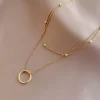 Double Layer Pendant Necklace
