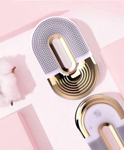 Ultrasonic Silicone Facial Cleansing Brush with Wireless Charging