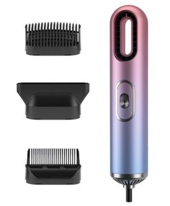 Compact 3-in-1 Anion Hair Dryer with Straightening Comb and Overheat Protection