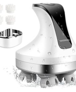 4D Electric Scalp Massager with Red & Blue Light Therapy