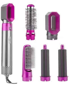 5-in-1 Hot Air Hair Styling Comb: Dry, Curl, and Straighten