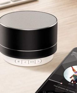 Compact Wireless Bluetooth Speaker with Subwoofer Sound & USB Power