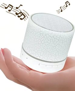 Compact Dazzling LED Bluetooth 4.1 Speaker: Wireless, HD Sound, Built-in Mic, and Portable