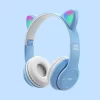 Wireless Cat Ear Bluetooth Headphones with Glowing LED Lights - Over-Ear Gaming & Music Headset for Kids & Adults