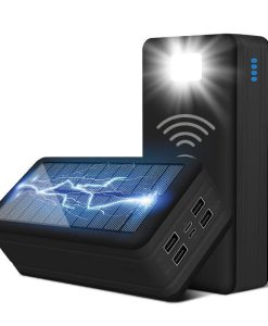 100000mAh Magnetic Wireless Solar Power Bank with Super Fast Charging & 4 USB Ports