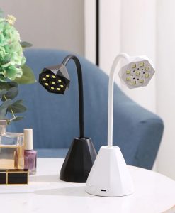 360° Flexible LED Nail Dryer - 27W UV Manicure Lamp with Rechargeable Battery