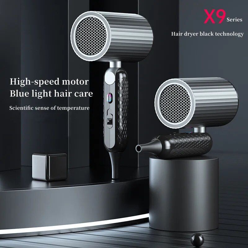 High-Power 1800W Ionic Hair Dryer with Foldable Handle - Salon-Grade, Fast Drying - Image 3