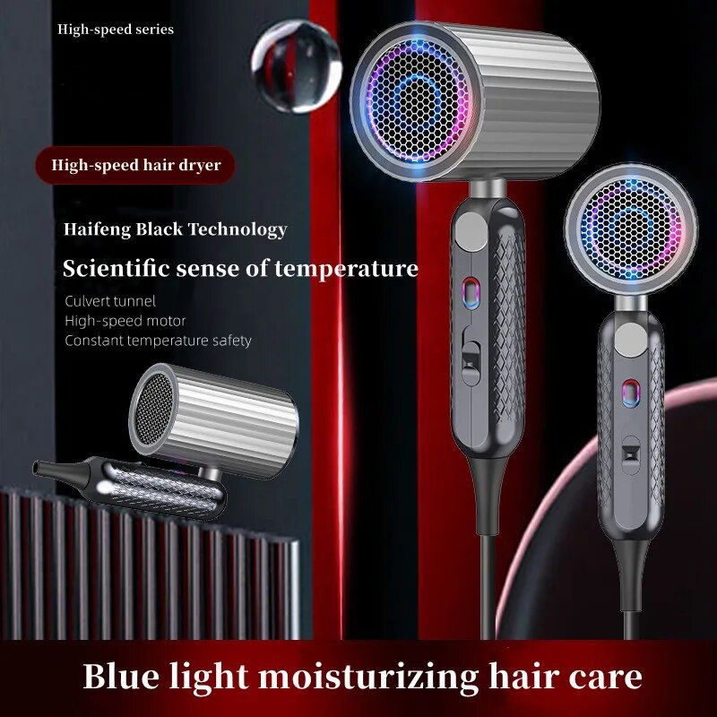 High-Power 1800W Ionic Hair Dryer with Foldable Handle - Salon-Grade, Fast Drying - Image 4