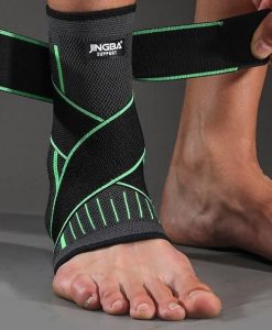 Protective Ankle Brace for Sports with Compression Nylon Strap