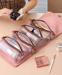 4-Piece Detachable Travel Makeup Bag Set
