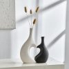 Set of 2 Chic Heart-Shaped Ceramic Vases