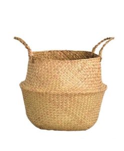 Versatile Wicker Seagrass Planter and Storage Basket