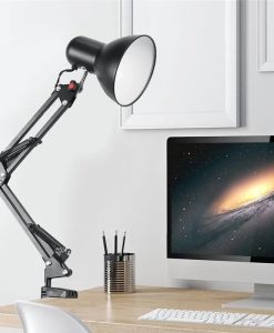 Flexible Swing Arm Desk Lamp with Clamp Mount